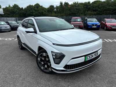 Hyundai Kona 5dr Hat 65kwh Ultimate Lux Pack Au Hatchback Electric Serenity White at Threeways Abergele