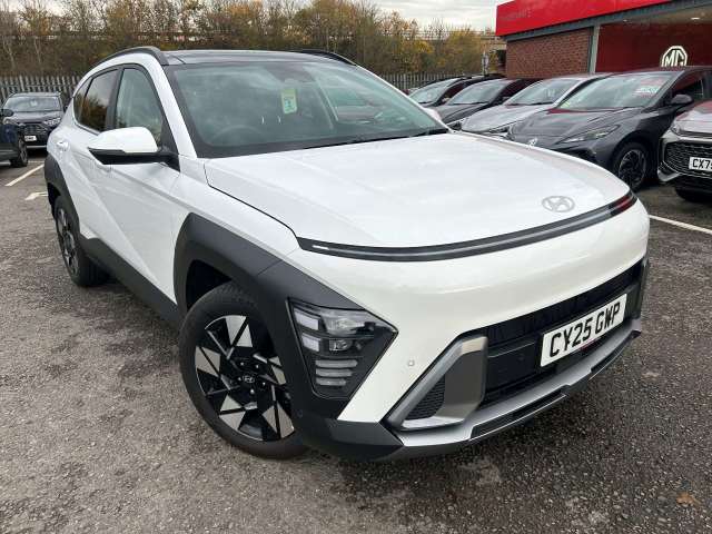 Hyundai KONA 5dr Suv 1.6t 129ps Hbd Ultm 6dct Station Wagon Hybrid Atlas White